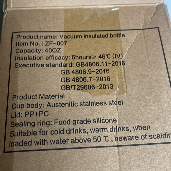 40 ounce vacuum insulated cup with handle stainless steel thermos (hot/cold) - Picture 8 of 10